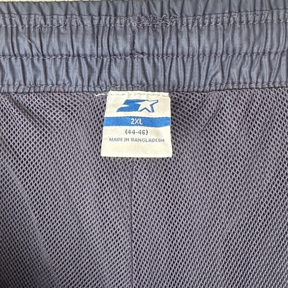 Vintage Deadstock Starter Men’s Track Pants Pull On Elastic Waist Windbreaker - Picture 5 of 16